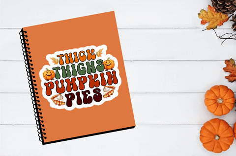 Thick thighs Pumpkin Stickers Design Sublimation Regulrcrative 