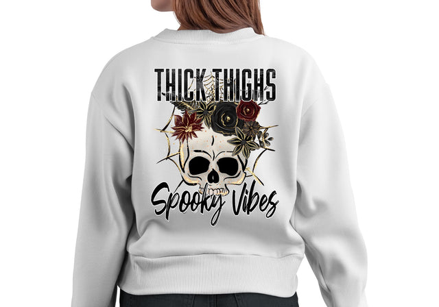 Thick Thighs Spooky Vibes PNG | Halloween Body Positive Design | Spooky Season Self Love Typography Sublimation Print Perfect Design Shop 