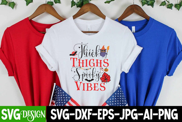 Thick Thighs Spooky Vibes SVG Cut File,Thick Thighs Spooky Vibes SVG Design, Halloween Sublimation PNG, Halloween SVG Bundle,Halloween SVG Quotes,Halloween PNG, Halloween SVG SVG BlackCatsMedia 