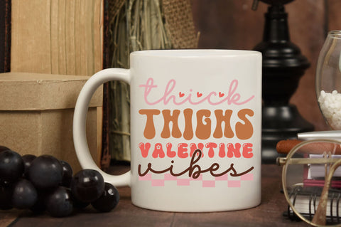 Thick thighs valentine vibes Svg Design SVG Regulrcrative 