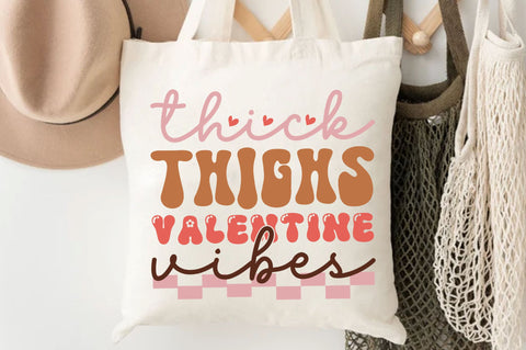 Thick thighs valentine vibes Svg Design SVG Regulrcrative 