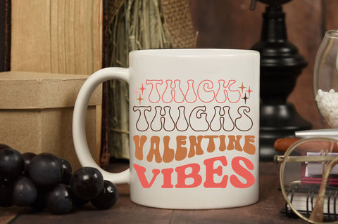 Thick thighs valentine vibes Svg Design SVG Regulrcrative 
