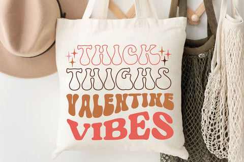 Thick thighs valentine vibes Svg Design SVG Regulrcrative 