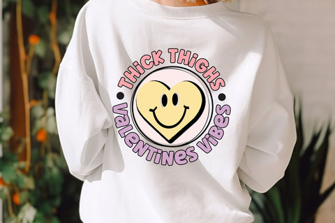 Thick thighs Valentines vibes svg Design SVG Regulrcrative 