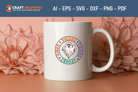 Thighs Spooky Vibes Halloween Svg, Halloween Png , Halloween Clipart, Ghost Svg, Halloween Shirt Svg, Hippie Svg, Retro Svg, Svg Bundle, Sublimation Designs SVG Debashish Barman 