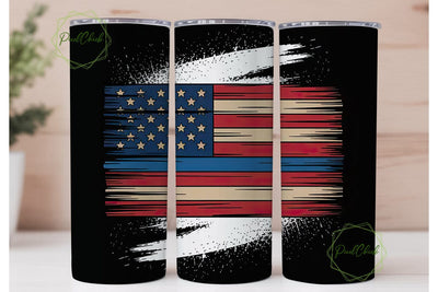 Thin Blue Line Flag 20oz Tumbler Wrap Sublimation PixelChick 