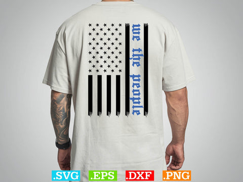 Thin Blue Line Svg, American flag Svg, Patriotic Svg SVG Creativeart88 