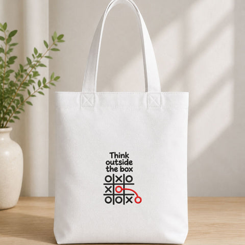 Think Outside The Box Tic Tac Toe Machine Embroidery Design – Motivational Quote Embroidery File Embroidery/Applique DESIGNS PatternFeed8 
