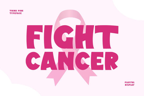 Think Pink - Cute Display Font Font Masyafi Studio 