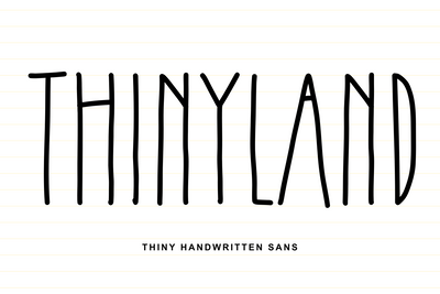 Thinyland Font Abo Daniel Studio 