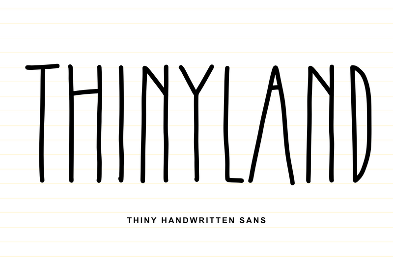 Thinyland Font Abo Daniel Studio 