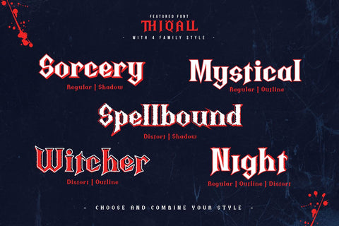 Thiqall - Serif Display Font Font twinletter 