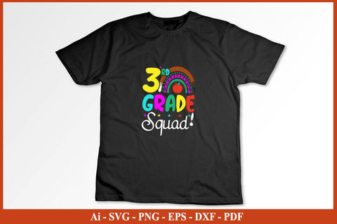 Third Grade T-Shirt 3rd Grade Back To School Shirt SVG PNG Craft Cut File SVG SVG Print File 