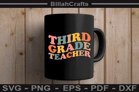 Third Grade Teacher Sublimation Graduate Gift Png SVG BillahCrafts 