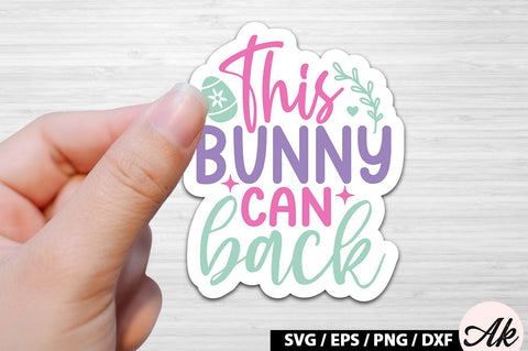 This bunny can back SVG Stickers SVG akazaddesign 