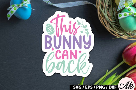 This bunny can back SVG Stickers SVG akazaddesign 