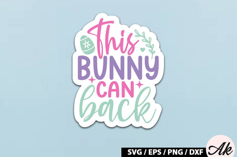 This bunny can back SVG Stickers SVG akazaddesign 