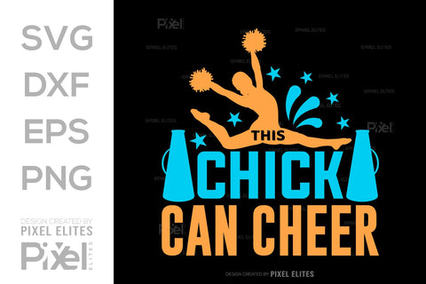 This Chick Can Cheer SVG Cheerleading Cheer Life Bundle Cheer Team Cheer Quote Design PET 00657 SVG ETC Craft 