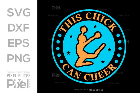 This Chick Can Cheer SVG Cheerleading Cheer Life Bundle Cheer Team Cheer Quote Design PET 00657 SVG ETC Craft 