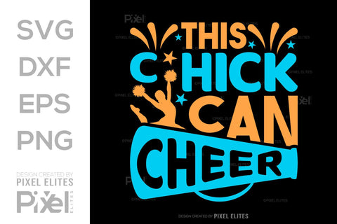 This Chick Can Cheer SVG Cheerleading Cheer Life Bundle Cheer Team Cheer Quote Design PET 00657 SVG ETC Craft 