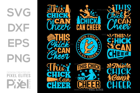 This Chick Can Cheer SVG Cheerleading Cheer Life Bundle Cheer Team Cheer Quote Design PET 00657 SVG ETC Craft 