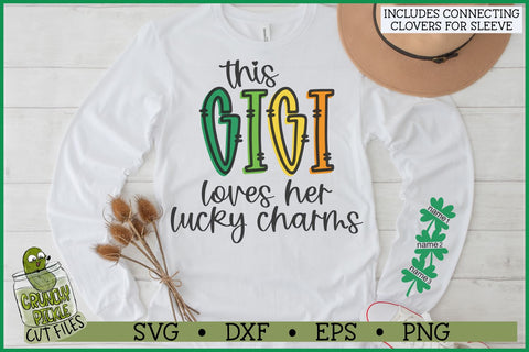 This Gigi Loves Her Lucky Charms on Sleeve SVG File SVG Crunchy Pickle 