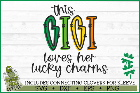 This Gigi Loves Her Lucky Charms on Sleeve SVG File SVG Crunchy Pickle 