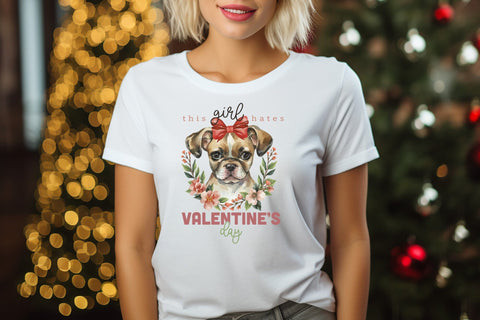 This Girl Hates Valentine's Day PNG Sublimation Sublimation CraftLabSVG 