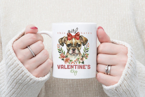 This Girl Hates Valentine's Day PNG Sublimation Sublimation CraftLabSVG 