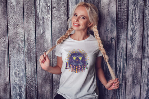This Girl Needs Drink | Mardi Gras PNG Sublimation CraftLabSVG 