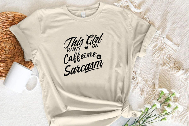 This girl runs on caffeine and sarcasm SVG Angelina750 