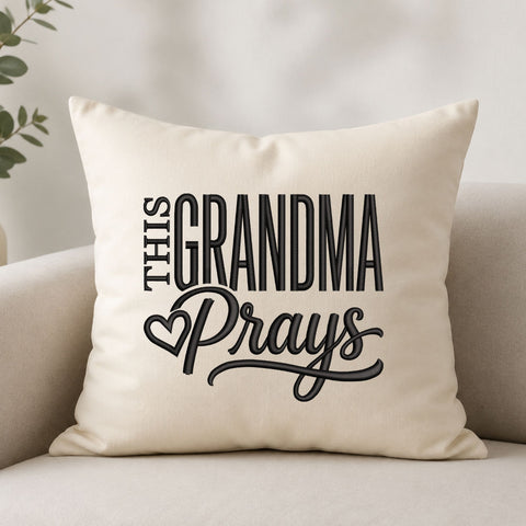 This Grandma Prays Machine Embroidery Design – Christian Grandma Embroidery File, Praying Grandma Gift, Faith Embroidery Design Embroidery/Applique DESIGNS PatternFeed8 