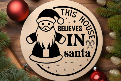 This house believes in santa SVG Angelina750 