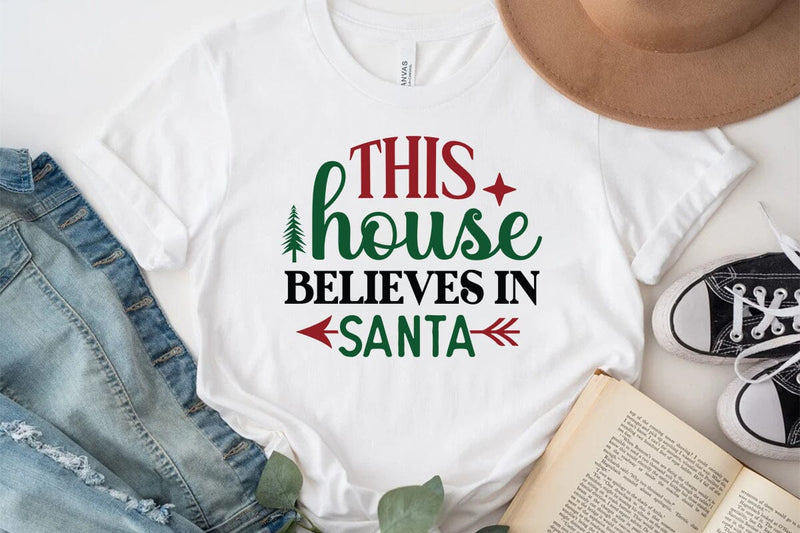 This house believes in santa SVG Angelina750 