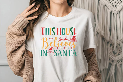 this house believes in santa SVG Angelina750 