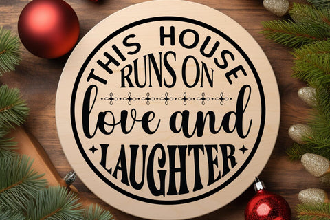 This house runs on love and laughter SVG Angelina750 