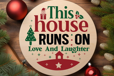 This house runs on love and laughter SVG Angelina750 