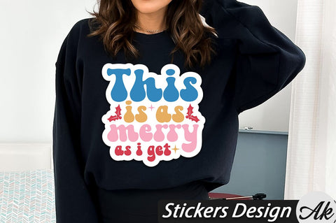 This is as merry as i get Stickers Design SVG akazaddesign 