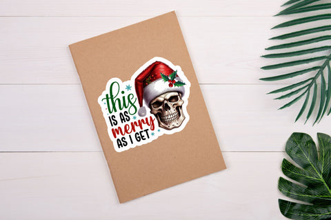 This is as merry Sticker Design Sublimation Regulrcrative 