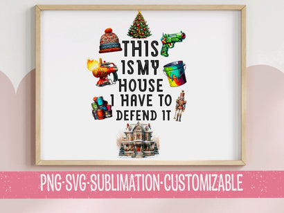 This Is My House Christmas SVG | Holiday Home Design | Festive Decor SVG for Cricut & Silhouette SVG YaySportsandSuch 