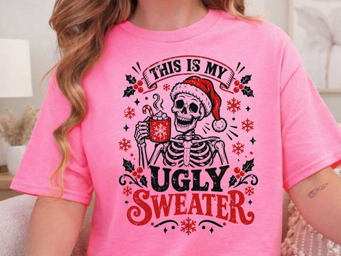 This Is My Ugly Sweater Skeleton PNG Art SVG DesignDestine 