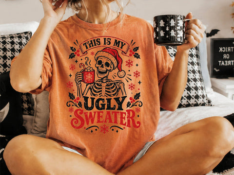 This Is My Ugly Sweater Skeleton PNG Art SVG DesignDestine 