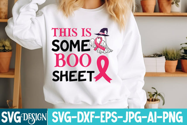 This is Some Boo Sheet SVG Design,This is Some Boo Sheet Sublimation Design,Breast Cancer SVG Design,Breast Cancer SVG Bundle SVG BlackCatsMedia 