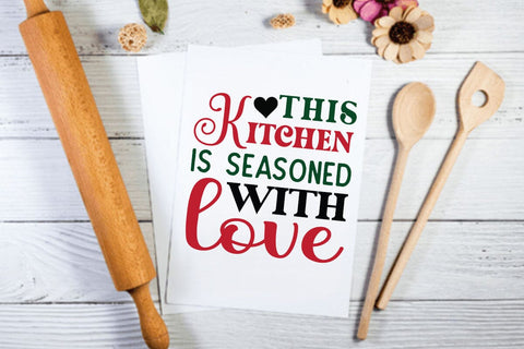 This kitchen is seasoned with love SVG Angelina750 