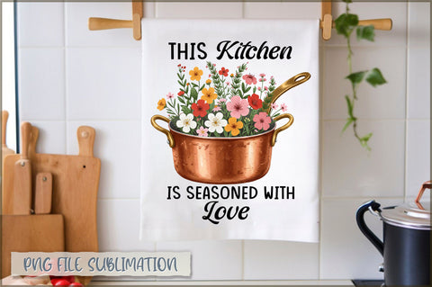 This kitchen is seasoned with love Towel Sublimation Shetara Begum 