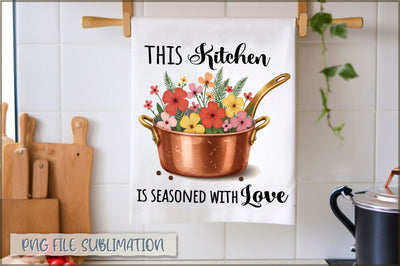This kitchen is seasoned with love Towel Sublimation Shetara Begum 