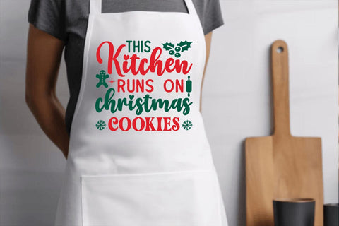 This kitchen runs on christmas cookies SVG Angelina750 