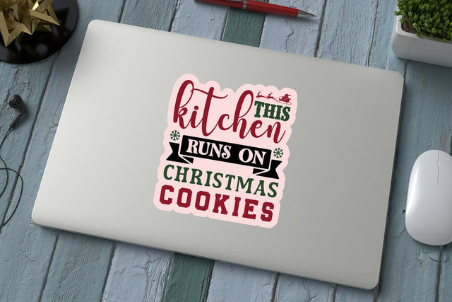 This kitchen runs on christmas cookies SVG Angelina750 