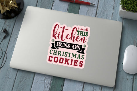 This kitchen runs on christmas cookies SVG Angelina750 