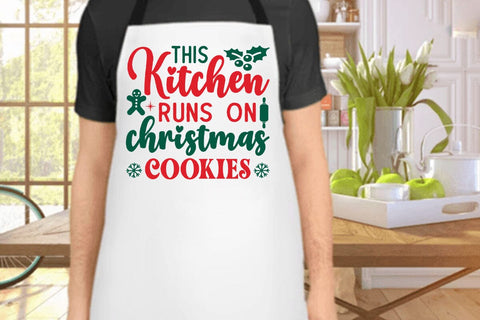 This kitchen runs on christmas cookies SVG Angelina750 